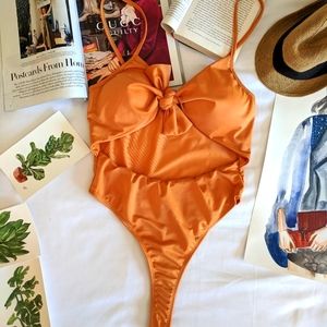 Spaghetti Strap Backless Padded Cut Out Tied Women